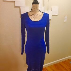 Blue body con Venus dress